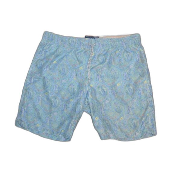 Michael's Men's Cyclist Liner Swim Trunks Bathing Suit -Paisley Storm Large - Picture 2 of 8